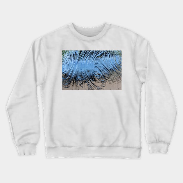 LOOK THROUGH the BLUE PATTERNED GLASS Crewneck Sweatshirt by mister-john